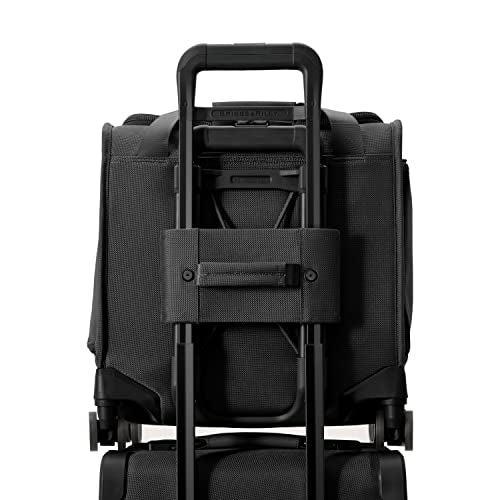 Briggs & Riley Cabin Spinner - Carry On Luggage for Travel, Suitcases with Wheels, Softside Rolling Bag for Men & Women, Fits Under Plane Seat, Interlocking Handle - Baseline Collection, Black