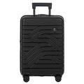 Bric's B|Y Ulisse Carry-On Luggage with Spinner Wheels – Airline Approved Hard Shell Suitcase, TSA Combination Lock & USB Port - Removeable Wash Bag Included - 21 Inch, Black