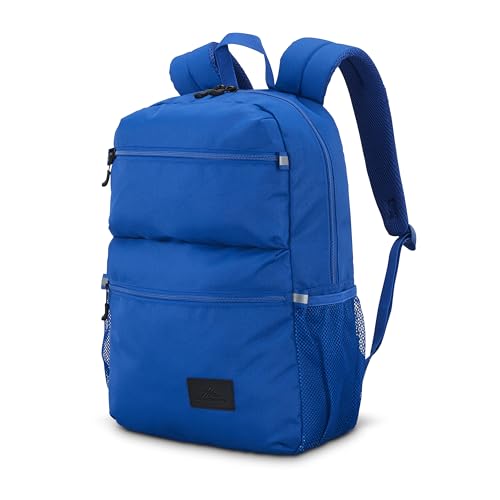 High Sierra Everclass Backpack - Travel or Work Laptop Bookbag with 360° Reflectivity, Dual Water Bottle Pockets & Fits Laptops Up To 15.6”, One Size, Cosmic Blue