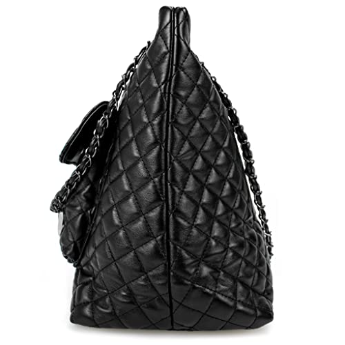 Badgley Mischka Diana Vegan Leather Weekender Duffel Bag