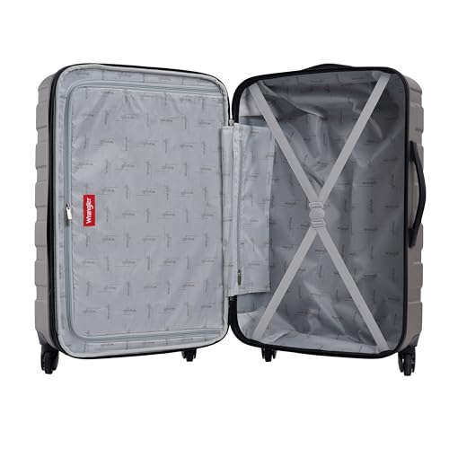 Wrangler 4 Piece Miami Luggage and Packing Cubes Set, Desert Taupe