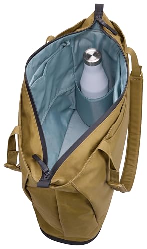 Thule Aion Tote Bag - 100% recycled PFC-free waxed canvas fabric - Detachable inner sling included - 16" padded laptop sleeve - Wet/dry pocket - Internal bottle pocket