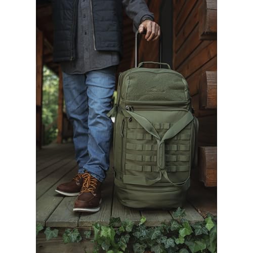 High Sierra Pathsetter Large Wheeled Rolling Duffle - Moss
