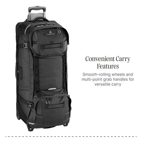 Eagle Creek Expanse ORV 2-Wheel 36" Trunk Wheeled Duffel Bag for Travel & Adventure Durable, Weather-Resistant Fabric Heavy-Duty Handles Wet & Dry Compartment Black