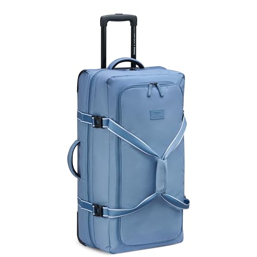 florence by mills On A Roll Two Wheel Rolling Travel Duffle Bag, Zinc Blue, 28 Inch