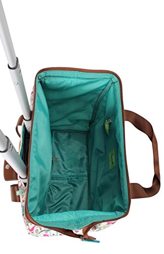 Lily Bloom Design Pattern Carry on Bag Wheeled Cabin Tote (Giraffe Park)