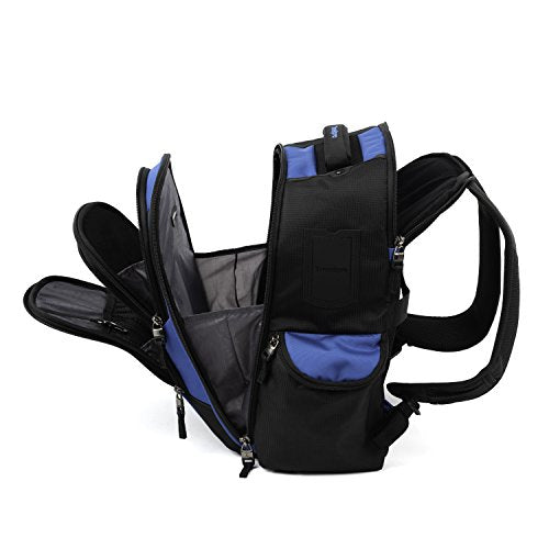 Travelpro Bold Lightweight Rugged Backpack, Fits up to 15.6 inch laptop and tablet sleeve, Blue/Black