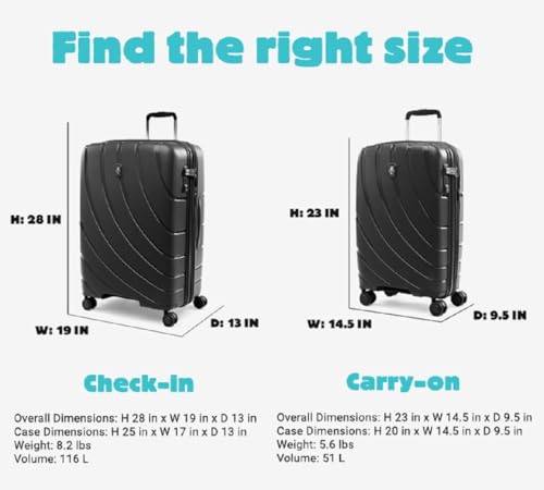 Atlantic Carry-on Expandable Hardside Spinner