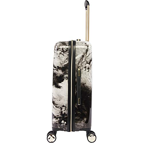 BEBE Teresa 3pc Spinner Suitcase Set Luggage Set, Black Marble