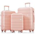 Luggage 3 set ABS Hardside Luggage Sets Spinner Wheel Suitcase