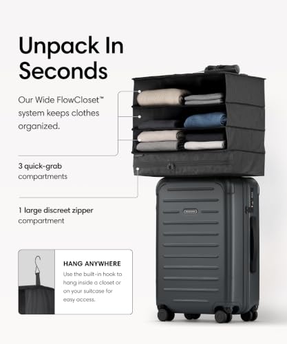 Solgaard Carry-On Closet Lite - Hard-Shell 20.8" Travel Luggage Bag (Grey)