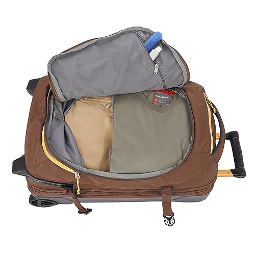 Eddie Bauer Expedition Rolling Duffel Bag with Wheels | Travel | Carry-On | Luggage | Rugged | Durable - Rust, 22"