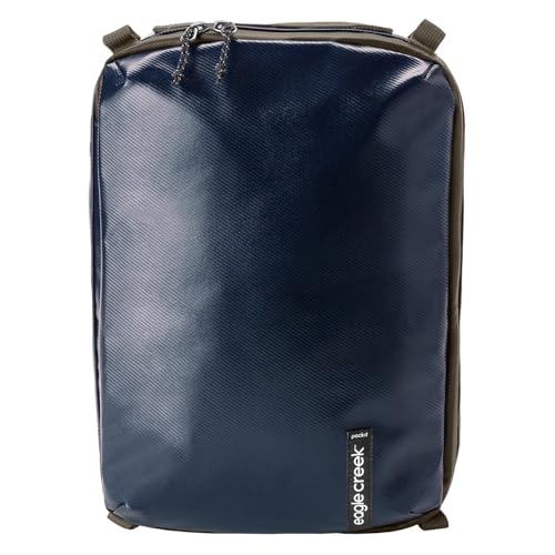 Eagle Creek Pack-It Gear Cube - Durable Packing Cube & Outdoor Travel Organizer to Keep Items Secure - Water Resistant - Easily Attachable - Easy Gripping - Large, Atlantic Blue
