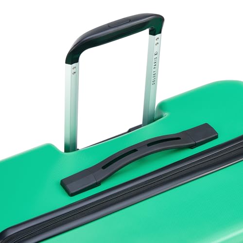 United Colors of Benetton Now! Hardside Luggage with Spinner Wheels, Green, Checked-Large 27 Inch