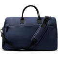 July Carry All Split Weekender - Stylish Carry On Bag for Personal & Work, Zipped Pockets & Pass-Through Band, Weekender Bag, Travel Bag Flight Approved, Clamshell Opening - 28L, French Navy