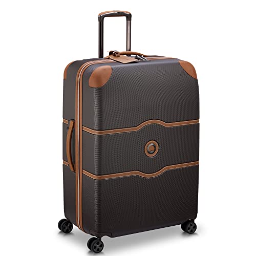 DELSEY PARIS Chatelet Air 2.0 Hardside Luggage with Spinner Wheels, Chocolate Brown, 2 Piece Set, (20/28)