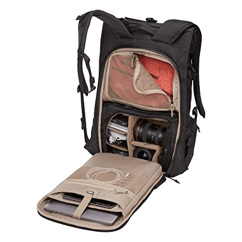 Thule Covert Camera Backpack 32L, Modular Internal Organization, Fits 15.6" Laptop & 11" Tablet, Includes Padded Shoulder Bag