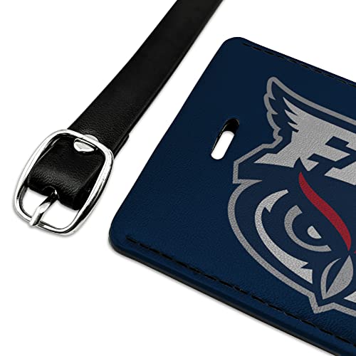 Florida Atlantic University Primary Rectangle Leather Luggage Card ID Tag