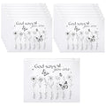 Reginary 50 Pcs Inspirational Gifts Bulk for Women Cosmetic Bag EVA Makeup Bag with Zipper for Birthday Employee Coworker Colleague Staff Encouragement Motivational Presents(God Says)