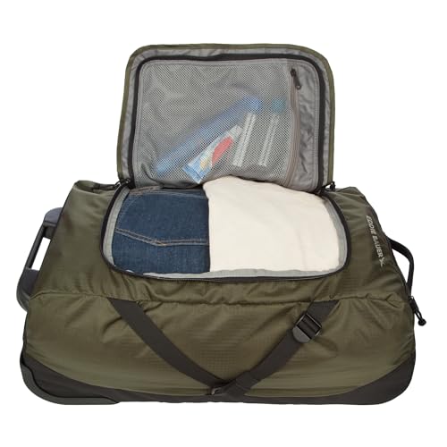Eddie Bauer Traverse Luggage | Roller Wheels | Telescoping Handle | Travel | Vacation | Ripstop Nylon - Dark Loden, 22"