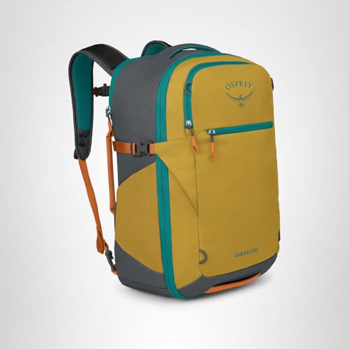 Osprey Daylite 35L Travel Pack - Lightweight and Versatile Carry-On Backpack for Weekend Travel, Hiking, or Daily Commute - Durable, Streamlined Design with Storage, Tumbleweed Yellow/Tunnel Vision | Osprey Backpacks