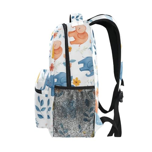 SyXIOP Cartoon Cute Elephant White carry on backpacks for kids with big books bag for teen para bebes varon