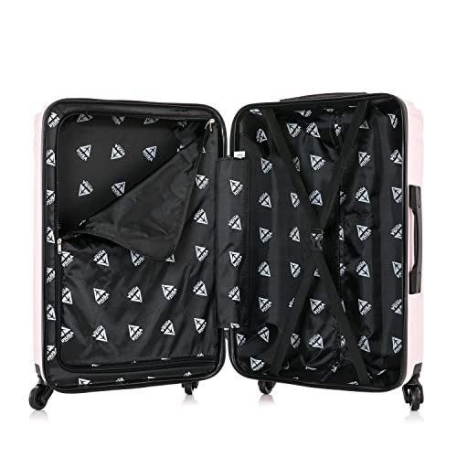 InUSA VASTY Luggage with Spinner Wheels | Durable Lightweight Hardside Suitcase, Travel Bag with Handle and Trolley, 28-Inch Large Checked Luggage | Pink