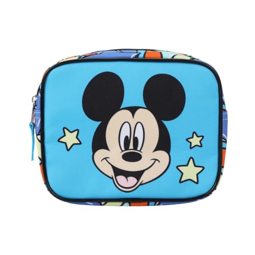 Bioworld Disney Mickey Mouse Polka Dots Youth 4-Piece Travel Set Carry on Luggage