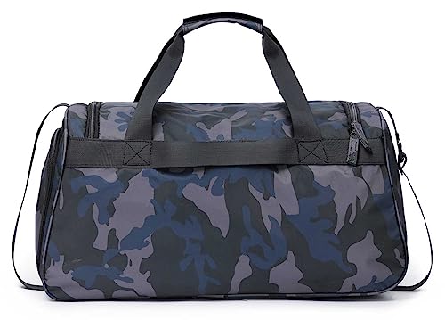 Harley-Davidson Crinkle Bar & Shield Nylon Duffel Bag w/Side Shoe Pocket - Camo