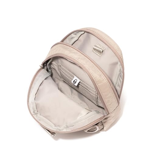 Baggallini Double Zip Mini Sling, Moonrock