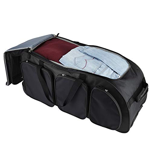 Travelers Club 30" Xpedition Rolling Duffel Bag, Black