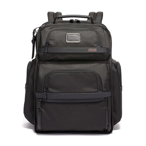 TUMI - Alpha Brief Pack - Men's and Women's Work and Travel Laptop Backpack with Padded Adjustable Strap - Fits Up to 15" Screen - Black