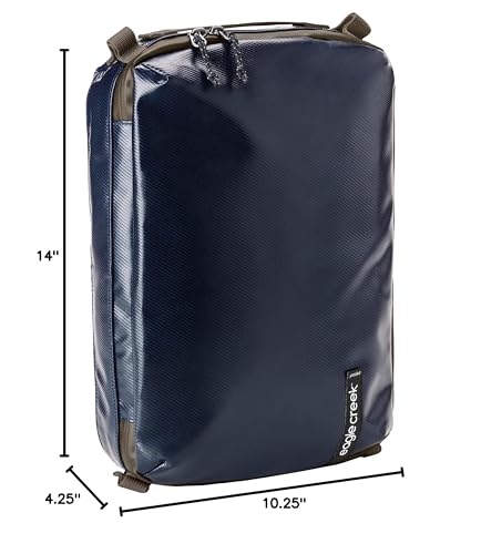 Eagle Creek Pack-It Gear Cube - Durable Packing Cube & Outdoor Travel Organizer to Keep Items Secure - Water Resistant - Easily Attachable - Easy Gripping - Large, Atlantic Blue