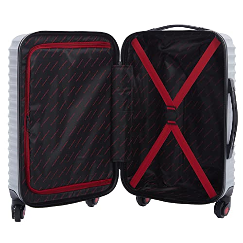 Travelers Club 6 Piece Orion Luggage and Travel Accessories Set, Grey