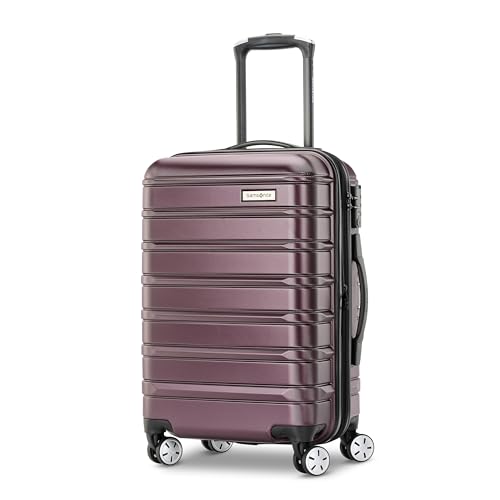 Samsonite Omni 2 Hardside 2 Piece Set - Includes Carry-On & Medium Checked Suitcases - 360° Dual Spinner Wheels - Integrated TSA Lock & Expansion - Amazon Exclusive - Nature Merlot