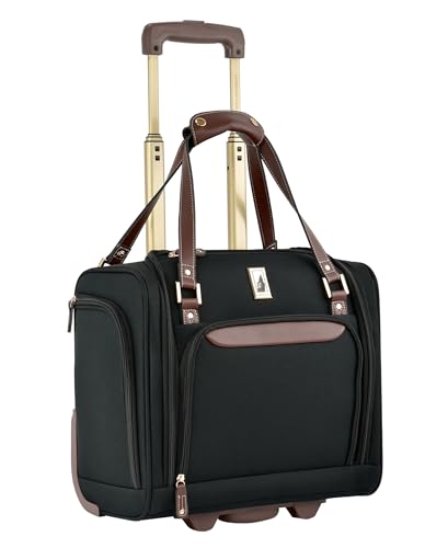 London Fog Nottingham 15 Inch Under the Seat Bag, Black Chestnut