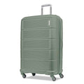 American Tourister Stratum 2.0 Expandable Hardside Luggage with Spinner Wheels, Checked-Large, Jade Green
