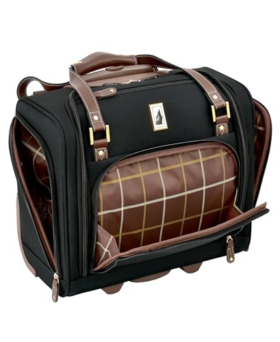 London Fog Nottingham 15 Inch Under the Seat Bag, Black Chestnut