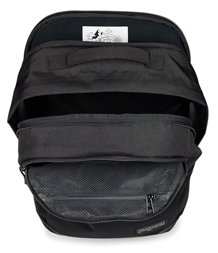 JanSport Journey Pack Backpack – Large Main Compartment, Dual Water Bottle Pockets, 15-inch Padded Laptop Compartment with Tricot Lined Sleeve, Black