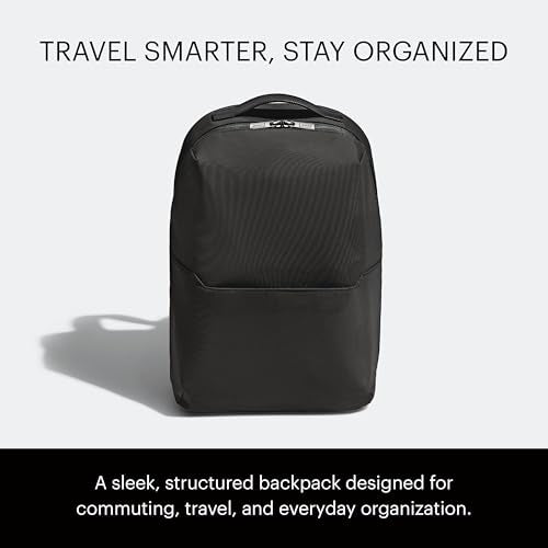 Away The Everywhere Zip Backpack - Personal Item Airline Approved Backpack with 16” Padded Laptop Sleeve, Water Bottle Pocket, Interior and Exterior Pockets - Fits Up to 16-Inch Laptops - Jet Black