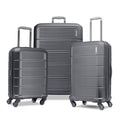 American Tourister Stratum 2.0 Expandable Hardside Luggage with Spinner Wheels, Charcoal, 3-Piece Set (20/24/28)
