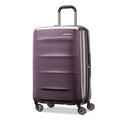 Samsonite Octiv Lightweight Hardshell 24-Inch Medium Checked Luggage- Durable Impact Resistant, 360° Aero Trac Spinner Wheels, Adjustable Telescopic Handle, Expandable, TSA Approved Lock - Purple