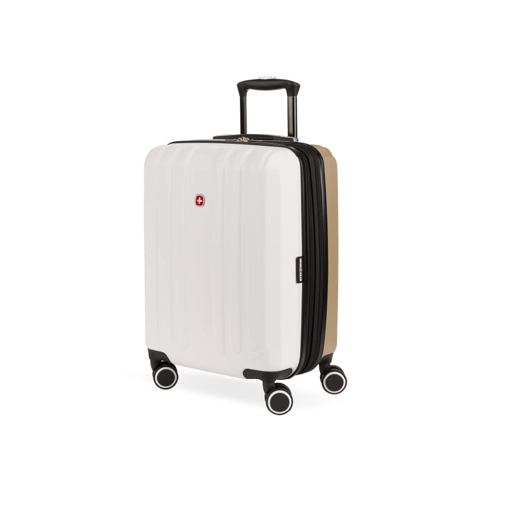 SwissGear Duet Expandable Luggage, Hard Shell Carry-On Luggage with Spinner Wheels
