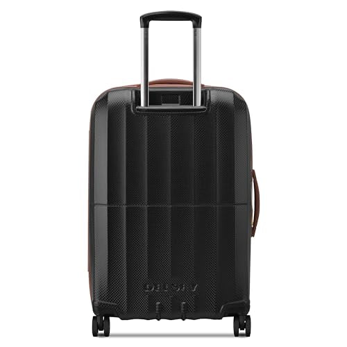 DELSEY PARIS Carrousel Hardside Expandable Luggage with Spinner Wheels, Black, Checked-Medium 24 Inch
