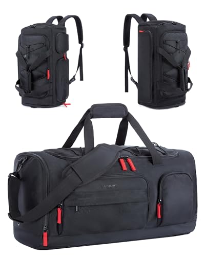 BAGSMART Gym Bag for Women & Men, 35L/63L Sports Travel Duffel Backpack with Shoe Compartment Laptop Compartment, Water Resistant Carry On Weekender Bag for Airplane