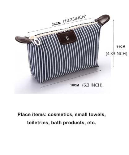 THTAJ 2 Pack Make Up Bag for Traveling,Preppy make up bag,Toiletry Bag,Nylon Cosmetic Bag,Light Pink Makeup Bag,Skin Care Bag，Tiny Makeup Bag