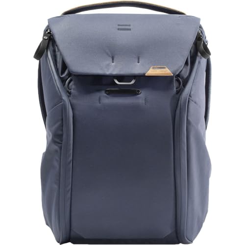 Peak Design Everyday Backpack 20L, Midnight, MagLatch Top, Dual Side Access, FlexFold Dividers, Fits 15" Laptop, For Camera Carry, Daily Commutes or Travel, Versatile Backpack for Men and Women