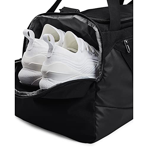 Under Armour Unisex-Adult Undeniable 5.0 Duffle, Black (001)/Metallic Silver, Small