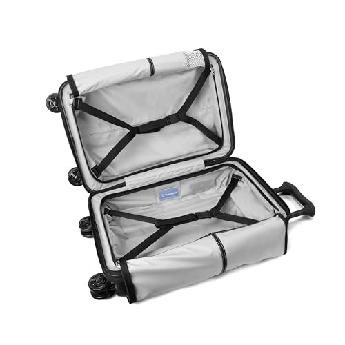 Travelpro Platinum Elite Hardside Expandable Carry on Luggage, 8 Wheel Spinner, TSA Lock, Hard Shell Polycarbonate Suitcase, Jet Black, Carry on 21-Inch
