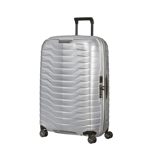 Samsonite Proxis Large Hardside Luggage with Dual Spinner Wheels - Innovative Roxkin™ Lightweight Shell With Ultimate Durability- Includes TSA Lock, Ergonomic Telescoping Handle -Silver
